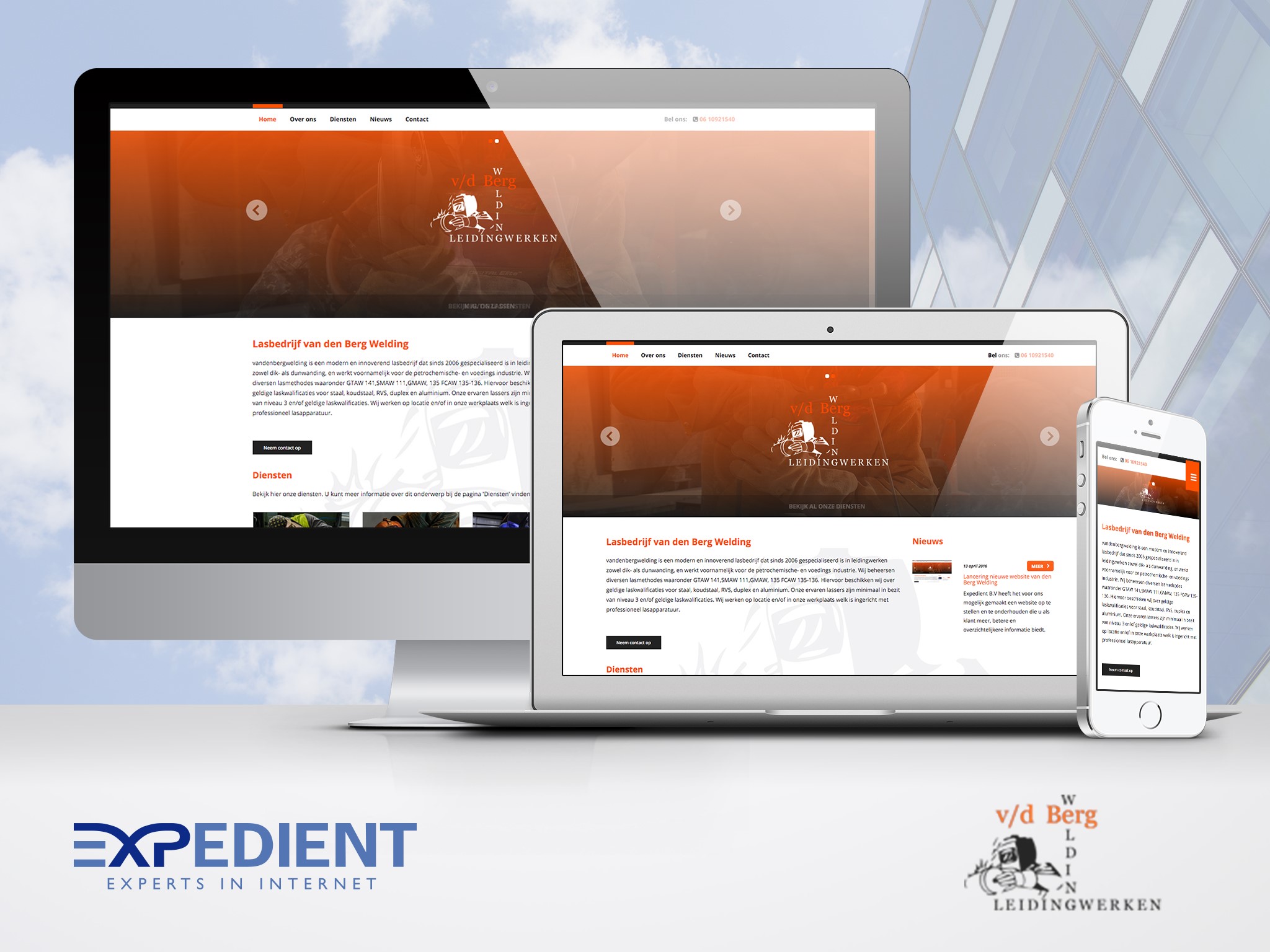 Lancering nieuwe website van den Berg Welding